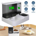 Automatischer Katzen Futter- & Wasserspender– 2-in-1 Kombi Hund Haustiere