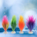  4 Pcs Plastikgraspflanzen Aquariumdekorationen Plastikpflanzen Für Aquarien