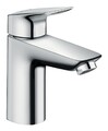 Hansgrohe Logis Einhebel-Waschtischmischer 100 LowFlow mit Zugstangen...