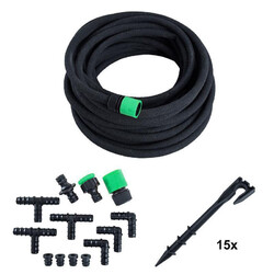 Perlschlauch Tropfschlauch Gartenschlauch Set Bewässerungssystem 15,30 & 50m DHL