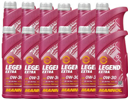 12x1 Liter Mannol Legend Extra 0W30 Motoröl 0W-30 C2 /C3 BMW LL-12FE VW 505.01