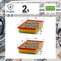 2x ORIGINAL® Mann-Filter Luftfilter für BMW 7 Rolls-Royce Phantom VII Wiesmann