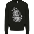 Scuba Tauchen Anker Diver Segeln Matrose Herren Sweatshirt Pulli