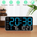 Digitale Wanduhr LED Wecker Alarmwecker Mit Temperaturanzeige Datum Und Tag