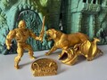Masters of the Universe Golden He-Man and Golden Battle Cat 1978