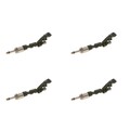 4x BOSCH EINSPRITZVENTIL passend für FORD C-MAX FIESTA FOCUS GALAXY KUGA 1.6