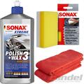  500ml SONAX XTREME POLISH+WAX 3 HYBRID NPT + SCHWAMM + MICROFASERTUCH