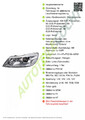 Hauptscheinwerfer H1/H7 mit Stellmotor Hella für Skoda Octavia II 2009-2013
