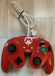Nintendo Wii Classic Controller Mario Edition blau rot Original Gamepad