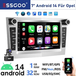 DAB+ Android 14 Autoradio Apple Carplay GPS Für Opel Corsa C D Zafira B Astra H