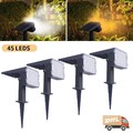 LED Solarleuchte Strahler Solarstrahler Gartenlampe Spot Licht Warmweiß Kaltweiß