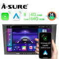 8 Core 4+64G Android 14 Autoradio GPS Carplay WIFI Für Opel Astra H Zafira Corsa