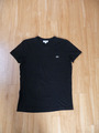 Laoste T-Shirt Herren Größe 3 / S schwarz Regular Fit V-Ausschnitt Kurzarm