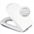 Toilettensitz passend Cersanit Carina weiß, antibakteriell ,Soft Close