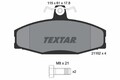 TEXTAR Bremsbelagsatz, Scheibenbremse 2166201 für SKODA VW