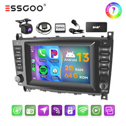 64G Autoradio Android13 Für Benz CLC Klasse W203  DAB+ WIFI GPS ASP Carplay
