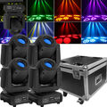 LED 4stk150W Beam 3Prisma 8Gobo DMX Moving Head Bühnenlicht Partylicht Halloween