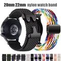 20/22mm Braided Nylon Armband Für Garmin Vivoactive 5 4 3 Venu 2 Plus SQ 265 255