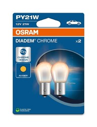 PY21W 12V 21W OSRAM BAU15s Diadem Chrome NextGen. Doppelpack Blinker Glühbirne