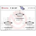 1x Bremsbelagsatz, Scheibenbremse BREMBO P 85 037 passend für AUDI SEAT SKODA