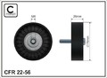 CAFFARO 22-56 Deflection/Guide Pulley, V-ribbed belt for VOLVO