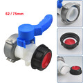 IBC Adapter 75mm / 65mm Kugelhahn Tank Container Auslaufhahn Wasserhahn Zubehör
