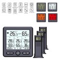 Wetterstation Funk mit 3 Außensensoren Innen Außen Digital Thermometer TOP！