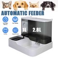 2 in 1 Futterspender für Haustiere automatischer Futterspender Trinkbrunnen