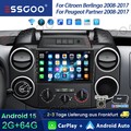 DAB+ 2+64G Android 15 Autoradio  CarPlay GPS WiFi Für Citroen Berlingo II B9 KAM