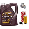 Motoröl Set 0W-30 5 Liter + Ölfilter + Ölablassschraube für BMW 2er X1 Mini One 