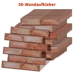 11-55X 3D TAPETEN SELBSTKLEBEND STEINOPTIK WANDPANEELE ZIEGELSTEIN WANDAUFKLEBER