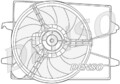 DENSO Kühlerlüfter FORD FIESTA V (JH_, JD_) 1.4 TDCi (2001 - 2008) DER10003