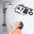 Auralum Duscharmatur Komplettset Duschsystem Regendusche Messing Dusche Komplett