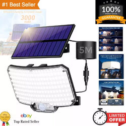 LED Solarleuchte Solarlampe mit Bewegungsmelder Außen Garten Fluter Strahler DHL