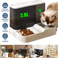 Futterautomat Katze Automatischer 2-in-1 Futterspender für Katzen Hund Haustiere
