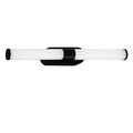 LED Bad-Lampe Lampe schwarz IP44 Spiegelleuchte 40cm 7W Metall neutralweiß 230V