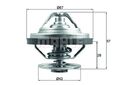 MAHLE TX 158 87 Thermostat, Kühlmittel