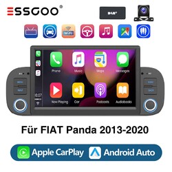 DAB+ Carplay Android 14 Autoradio Für Fiat Panda 2013-2020 GPS Navi WIFI 2+64GB