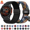 Quick Nylon Armband für Garmin Fenix 6 6X 5 5X 7 7X 8 E Epix Pro Tactix S60 S62