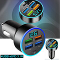 FM Transmitter Bluetooth Auto Kfz Radio Adapter mit Dual USB Ladegerät für Handy
