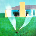 David Hockney Lithographie ( COA Original Sign. Pen) Nummeriert Handbemalt