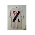Streetwear T-Shirt Herren Gr. 2XL Zartrosa Rücken- & Brustdruck