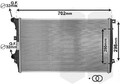 VAN WEZEL 58002206 Kühler Wasserkühler Motorkühler für VW GOLF VI (5K1)