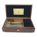 ORPHEUS 50 Noten Spieluhr DX106-CA SANKYO gebraucht Ovangkol Blue Danube Einl...