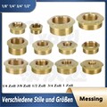 Messing Reduzierstück Reduzierung Übergang Fitting Gewinde 1/8" 1/4" 3/4" 1/2" 