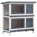Kaninchenstall Hasen Stall Freilauf Gehege Kaninchen Käfig Kleintierhaus 4 Türen