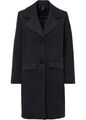 Oversized Mantel mit Revers-Kragen Gr. 38 Schwarz Damen Jacke Blazer Coat Neu*