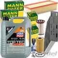 MANN FILTER INSPEKTIONSPAKET+5L LIQUI MOLY 5W30 MOTORÖL für AUDI Q3 VW TIGUAN