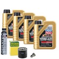 Motoröl 10W40 LIQUI MOLY Leichtlauf 4L+MANN Ölfilter+Cera Tec+Ölablassschraube