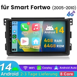 Andriod Radio Für Benz Smart Fortwo 451 454 2005-2015 GPS Navi WIFI BT RDS DAB+